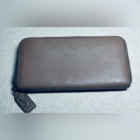 Auth Yves Saint Laurent YSL Zip Around Wallet - Picture 8 of 16